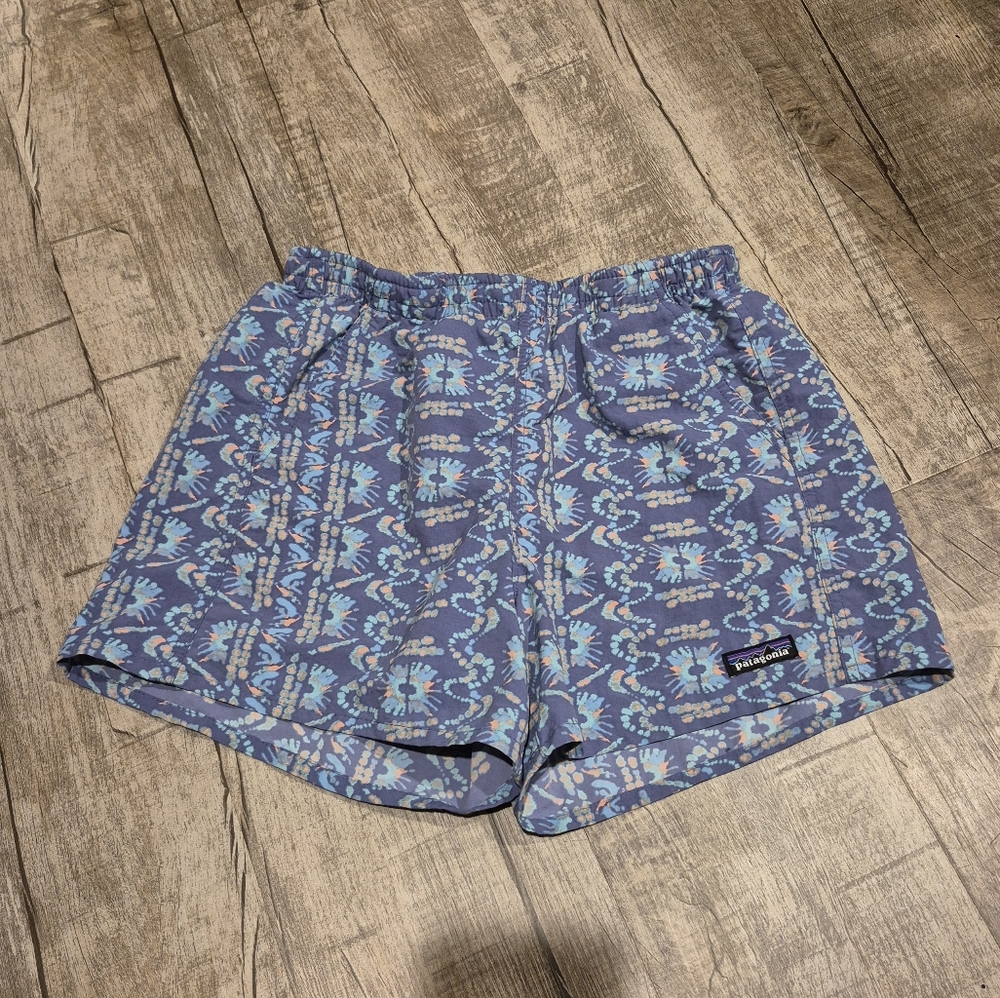 Patagonia Baggies Shorts Sunshine Dye/ Currant Blue Size X-Small